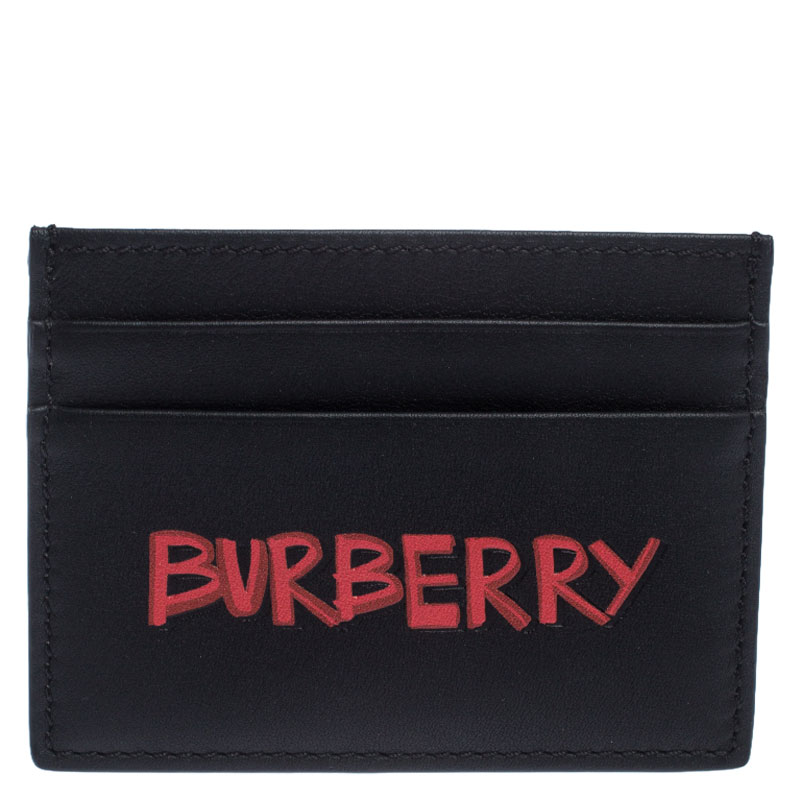 Burberry Black Leather Card Case