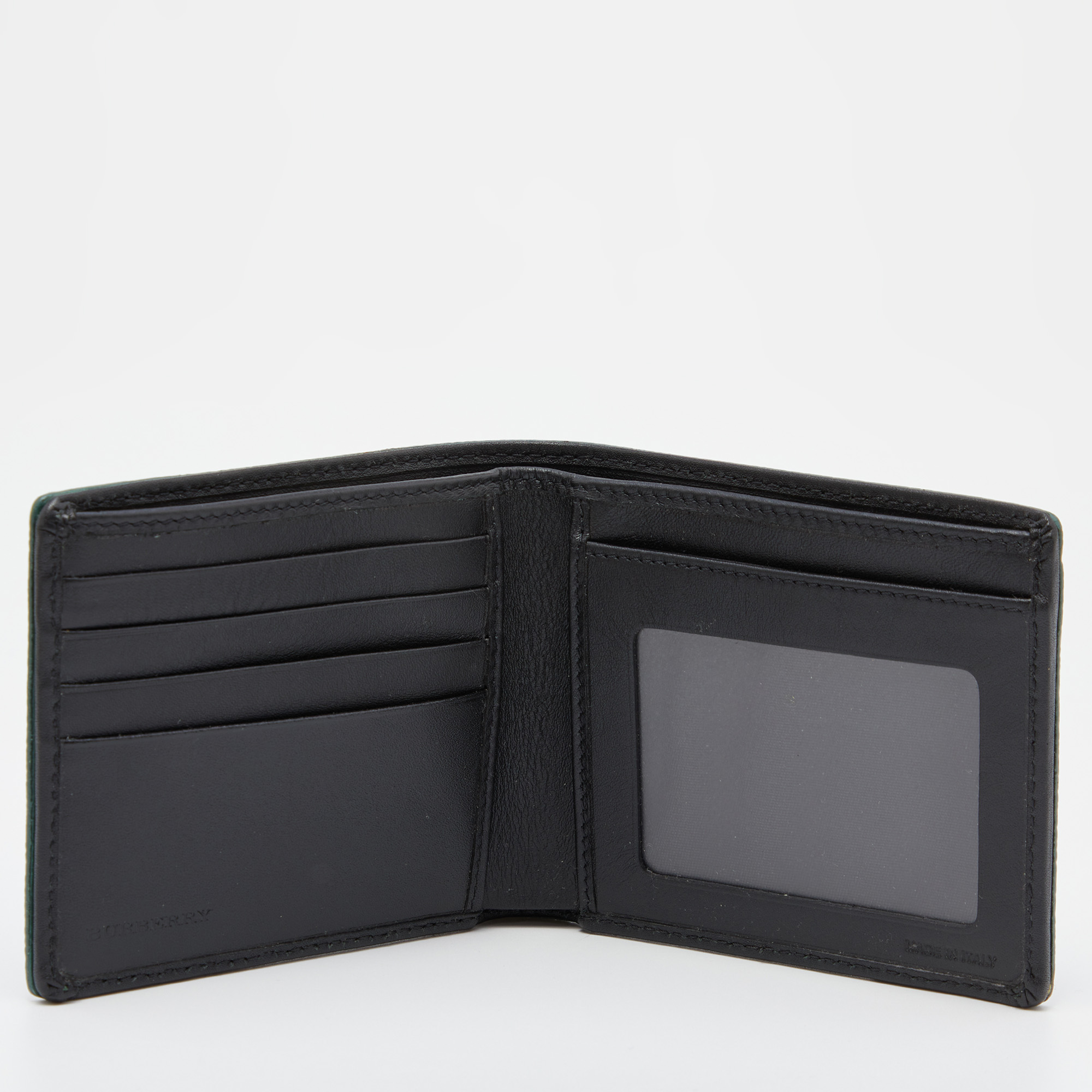 

Burberry Dark Green Leather Bifold Wallet