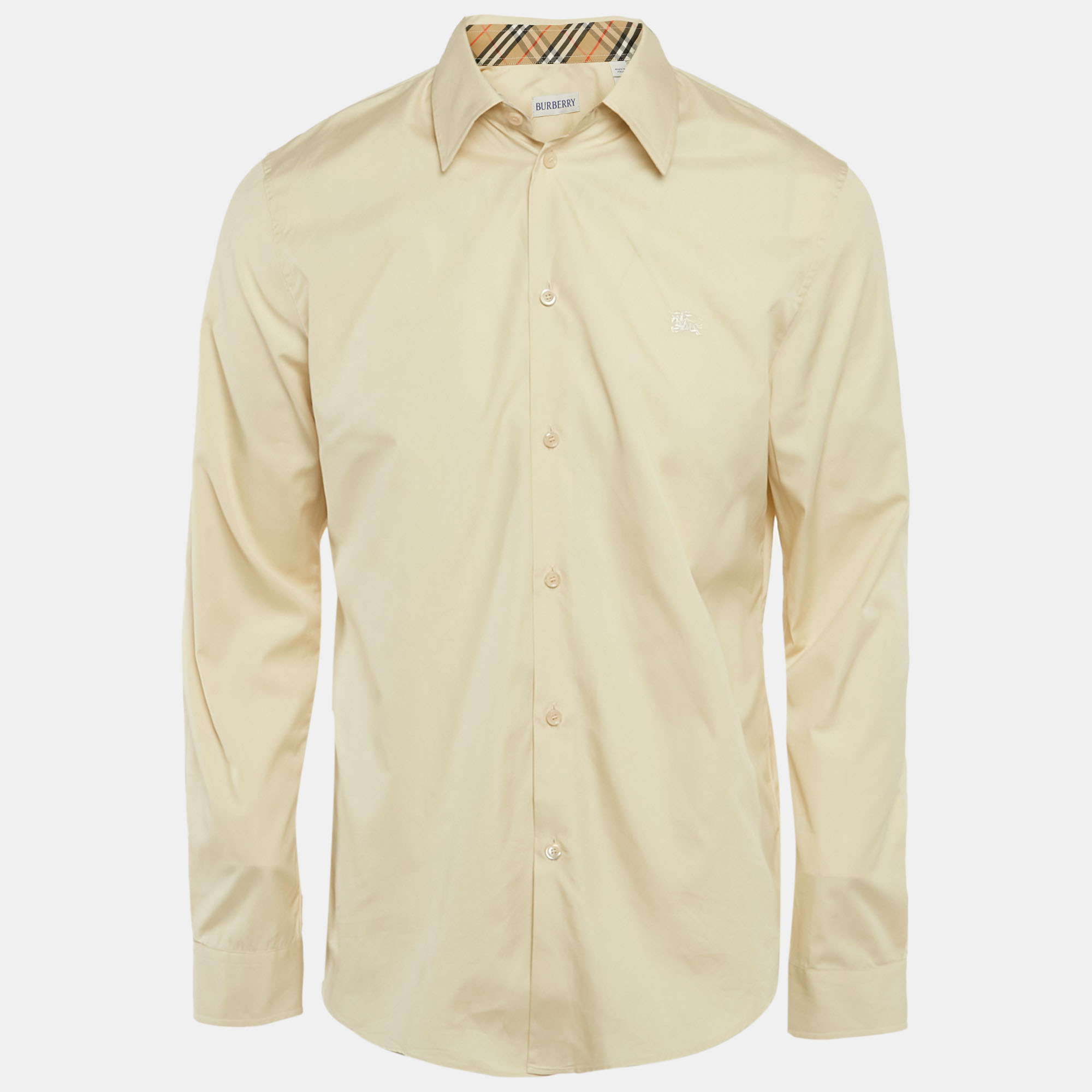 

Burberry Nutmeg Beige Cotton Button Front Shirt M