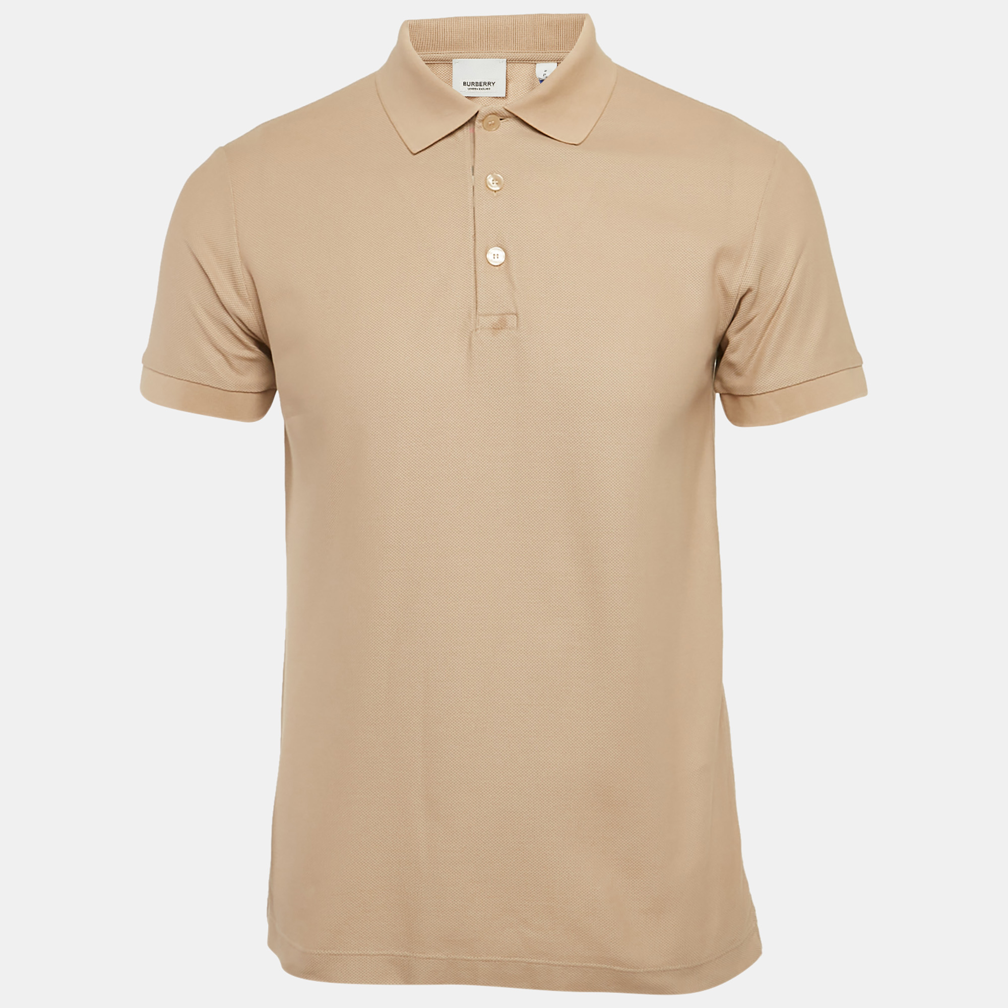 

Burberry Beige Cotton Pique Polo T-Shirt S