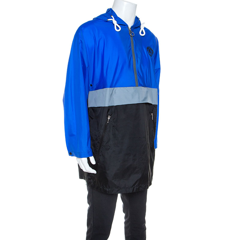 

Burberry Blue Nylon Lakebridge Hooded Jacket