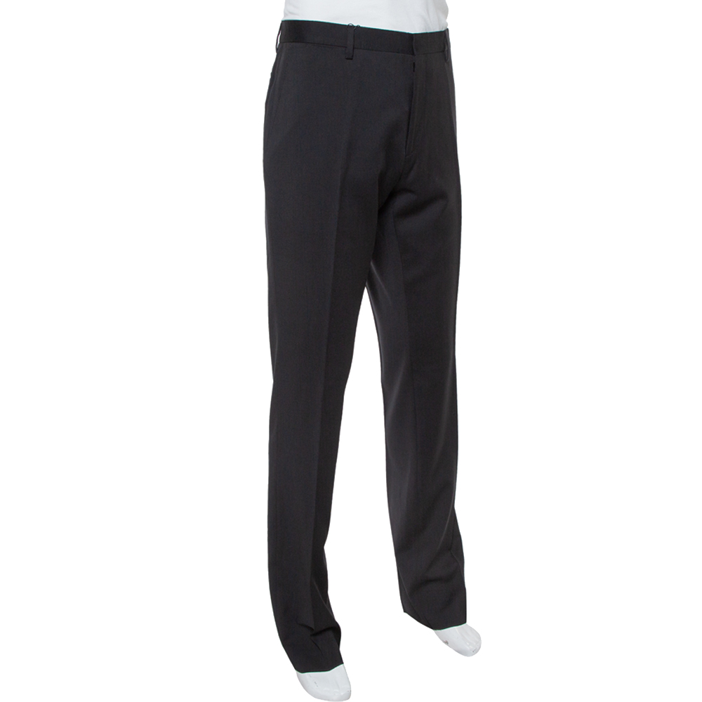 

Burberry Black Wool Tapered Trousers