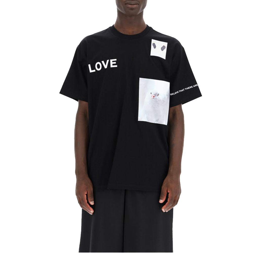 

Burberry Black Printed T-Shirt Size
