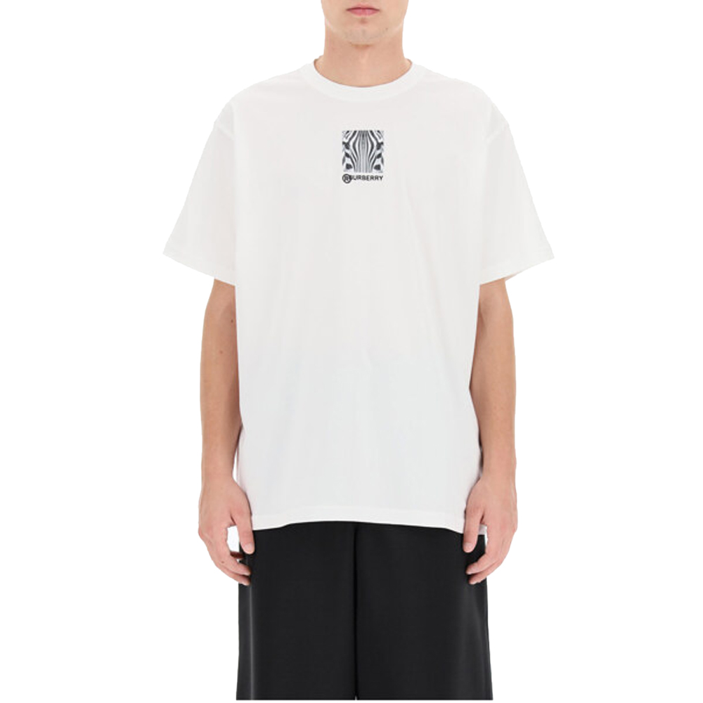 

Burberry White Cotton T-Shirt Size