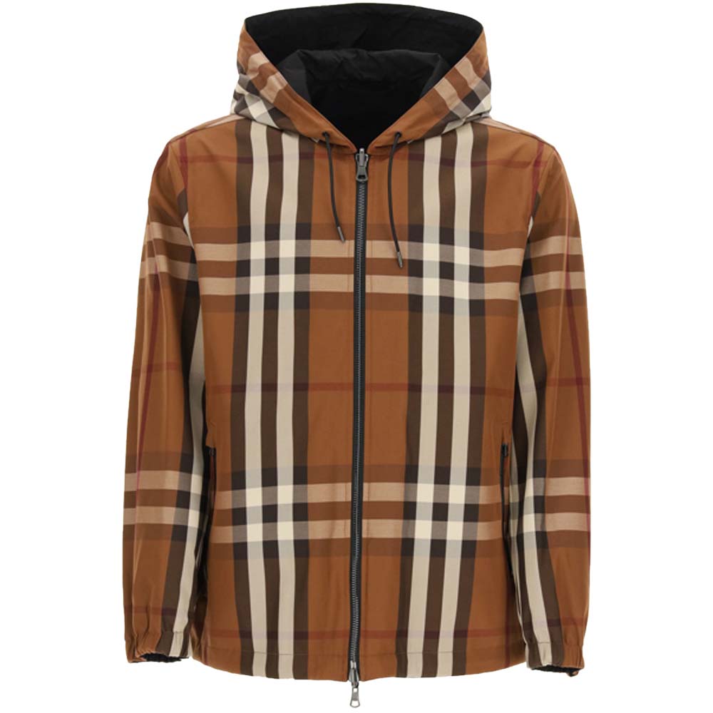 

Burberry Dark Brown/Brown Reversible Hooded Jacket Size