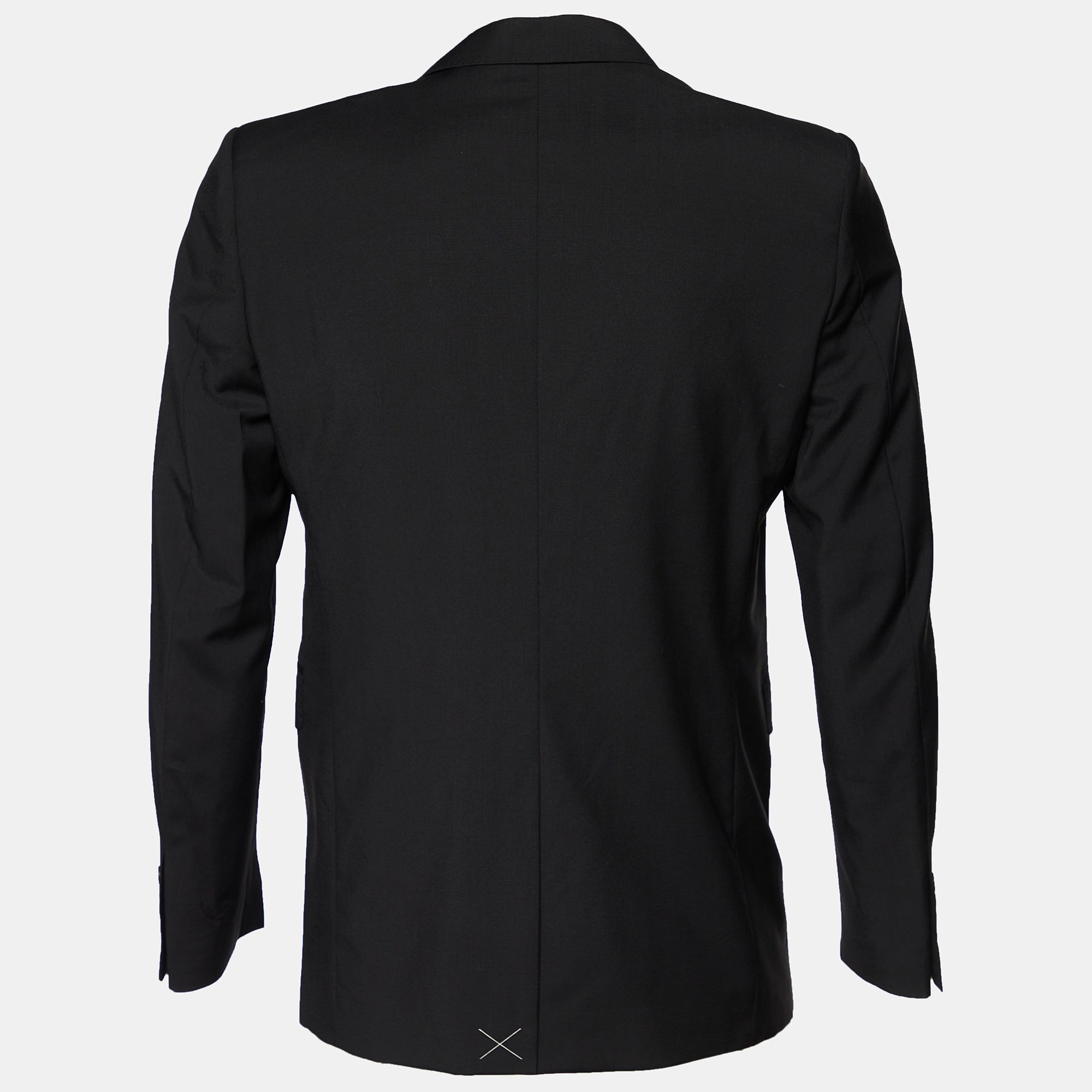 

Burberry Black Wool Button Front Blazer