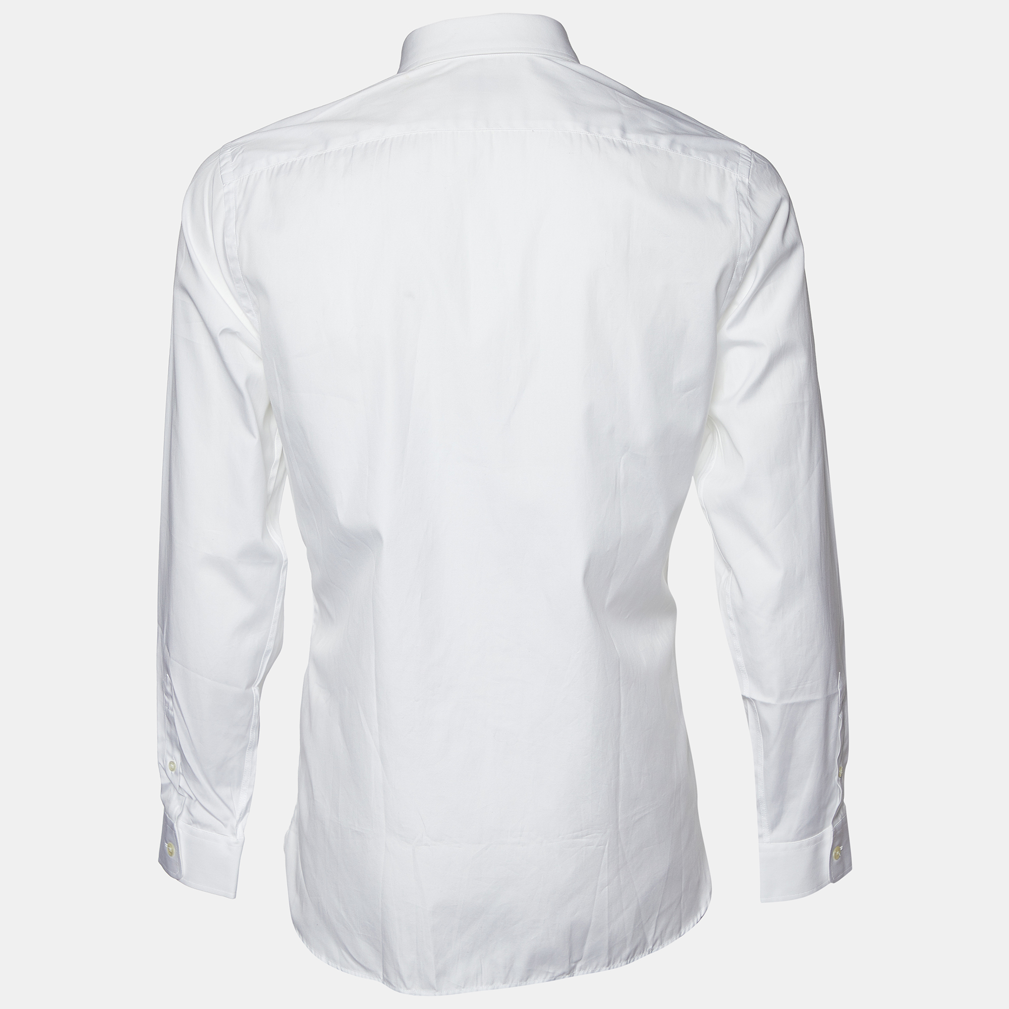 

Burberry White Cotton Button Front Shirt