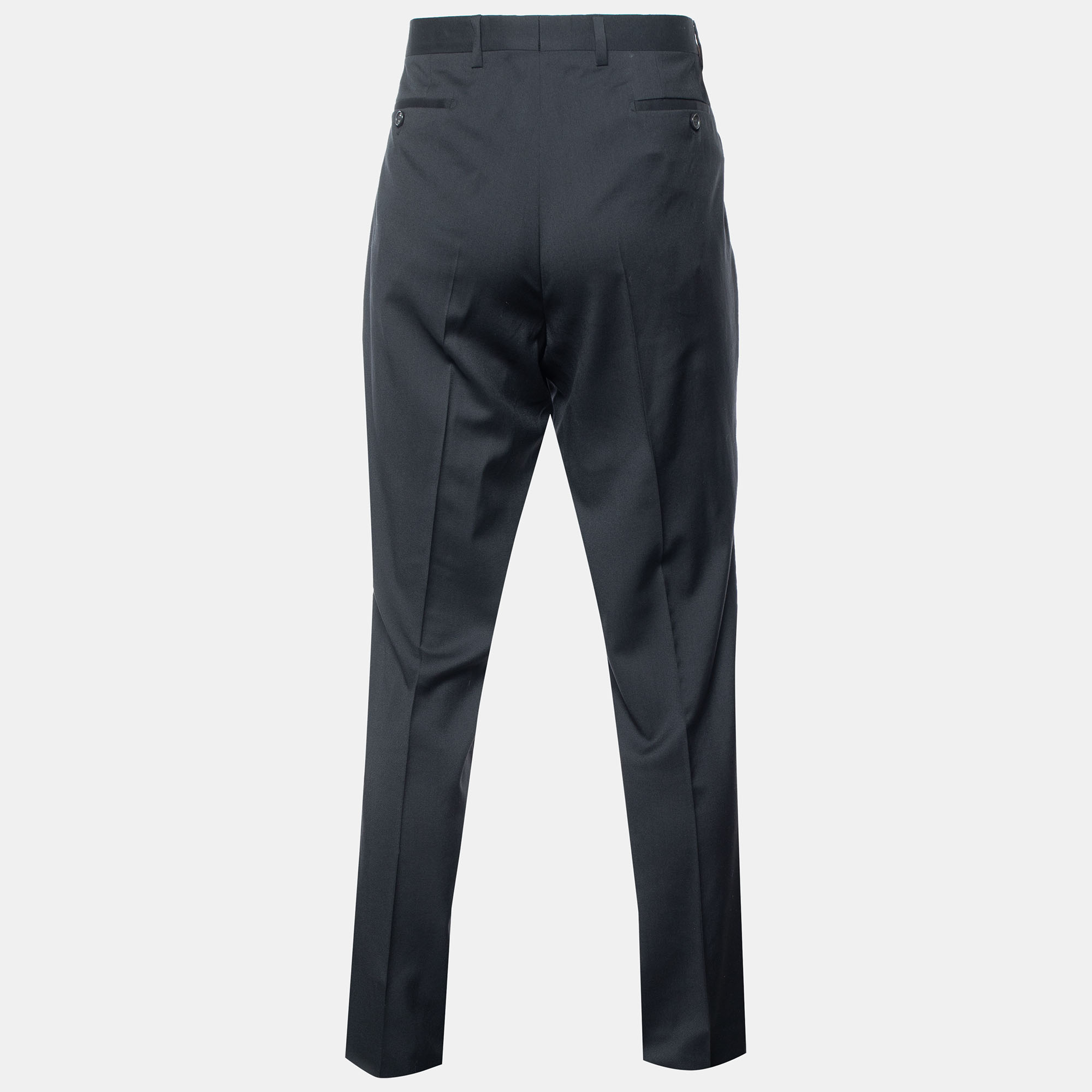 

Burberry Black Wool Milbanl Trousers