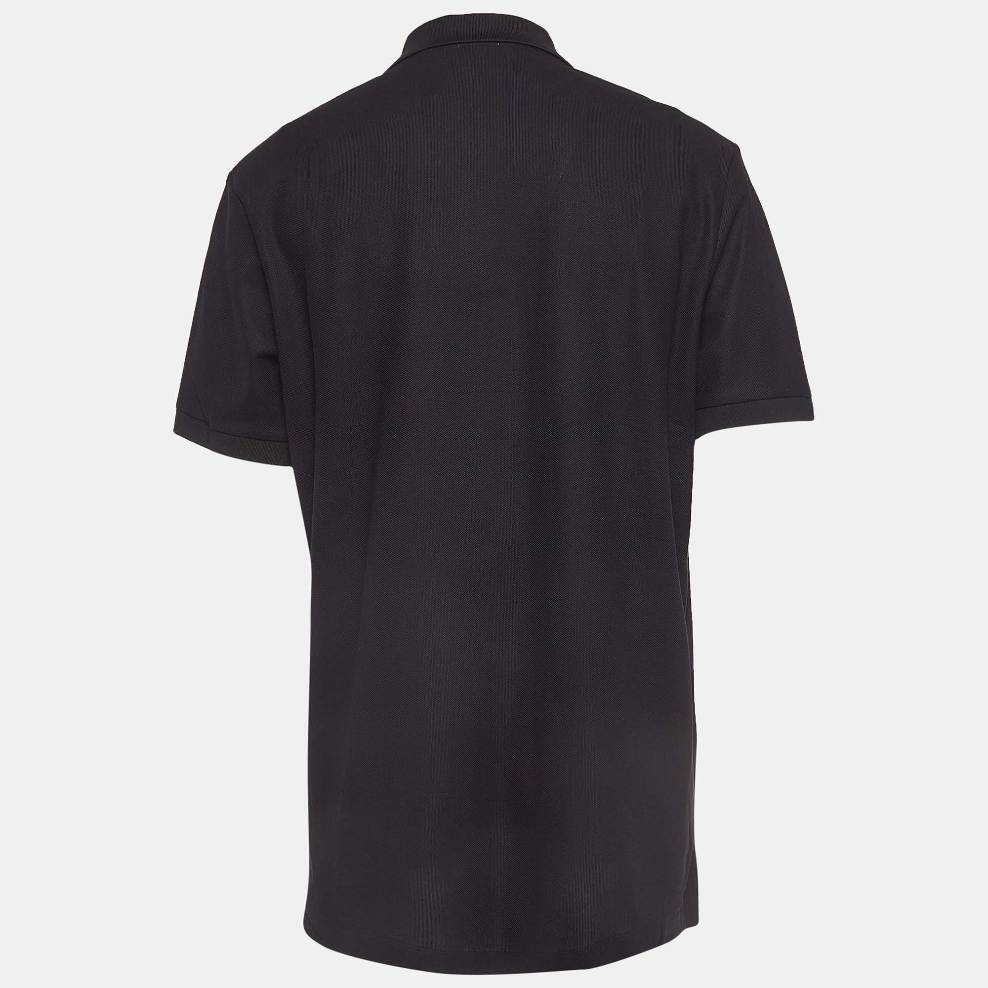 

Burberry Black Cotton Short Sleeve Polo T-Shirt