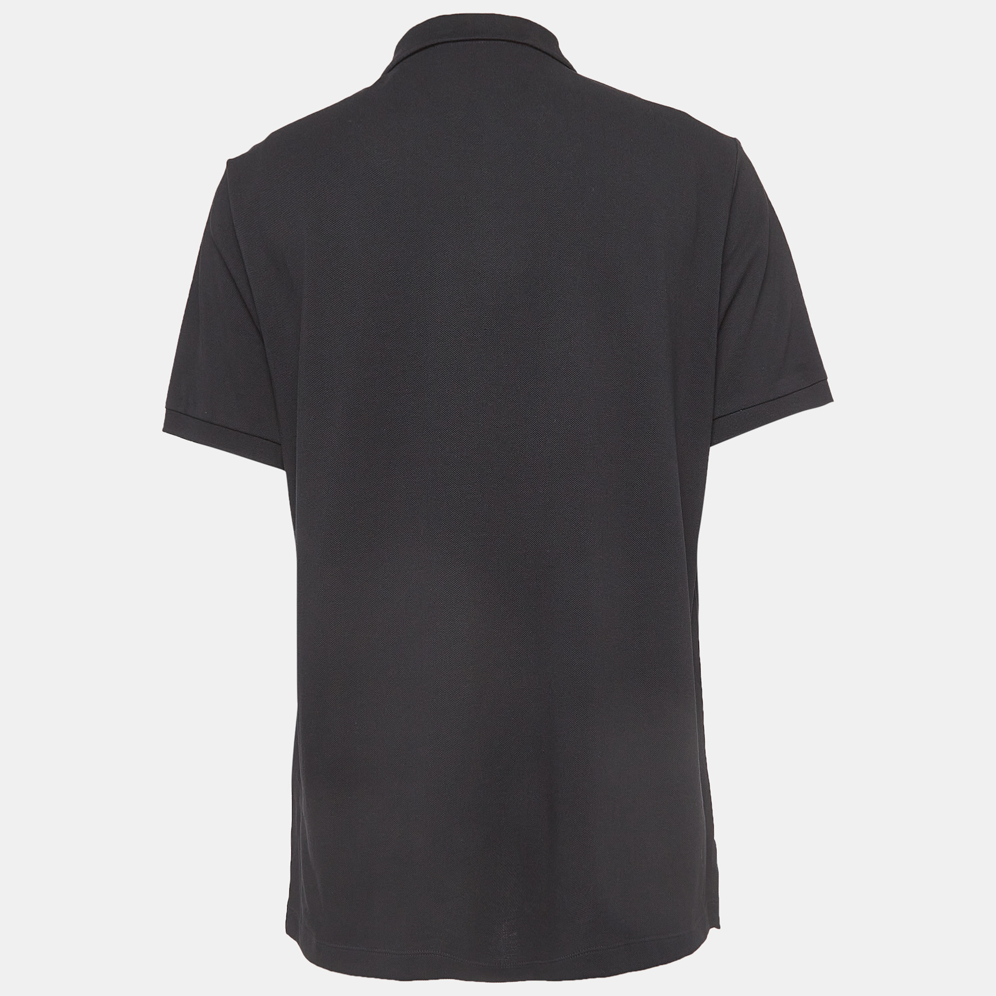 

Burberry Black Cotton Short Sleeve Polo T-Shirt