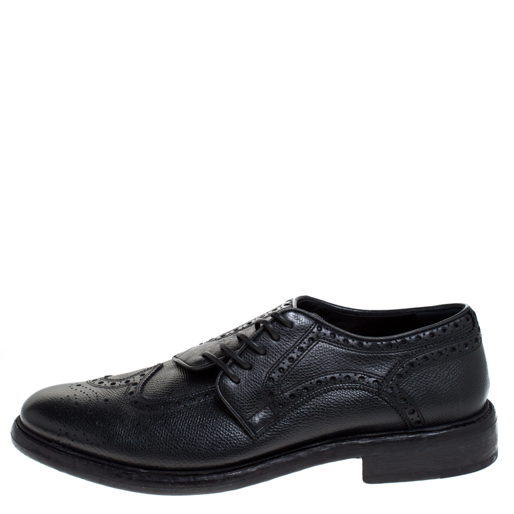 

Burberry Black Brogue Leather Rayford Derby Size