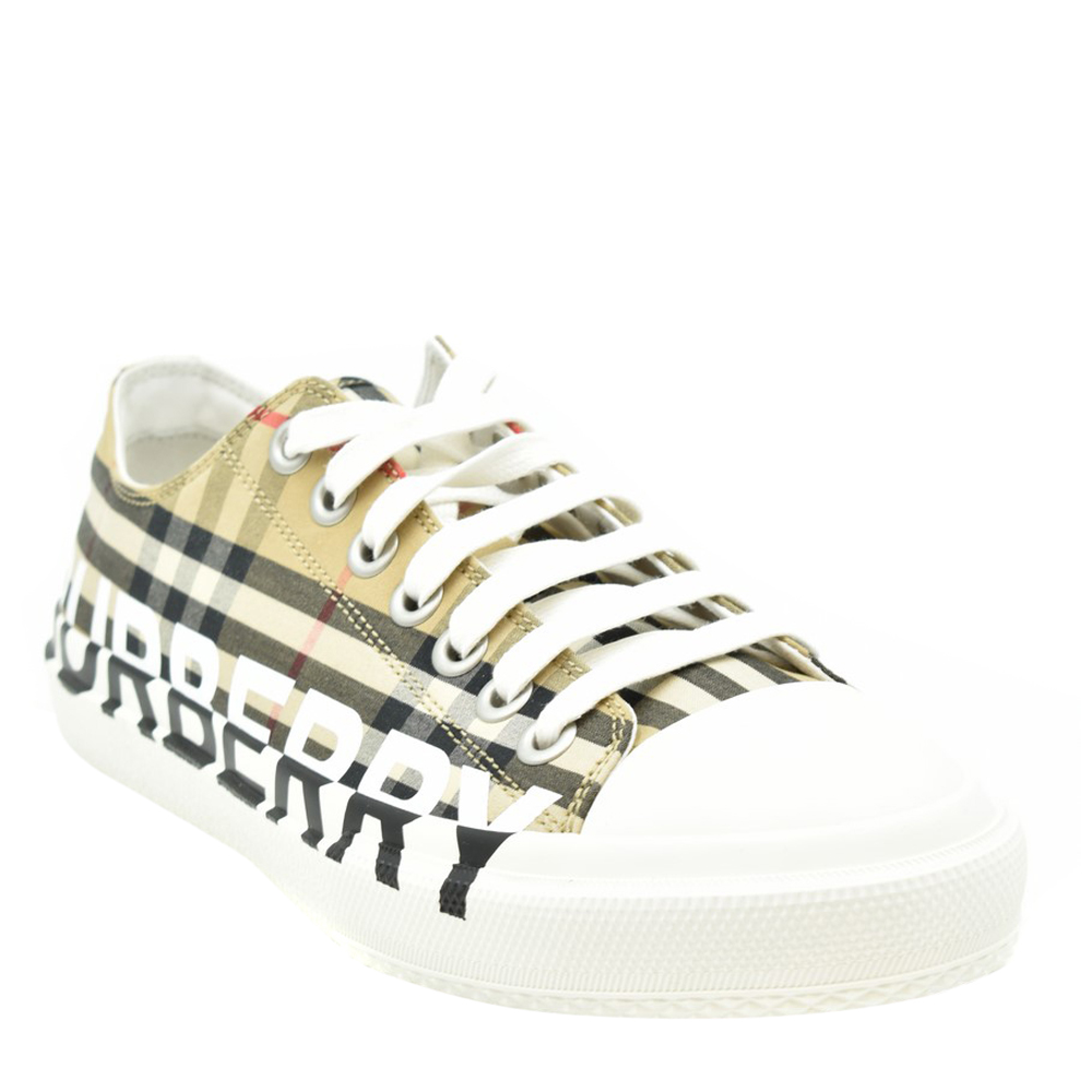 

Burberry Multicolor Check Canvas Sneakers Size EU