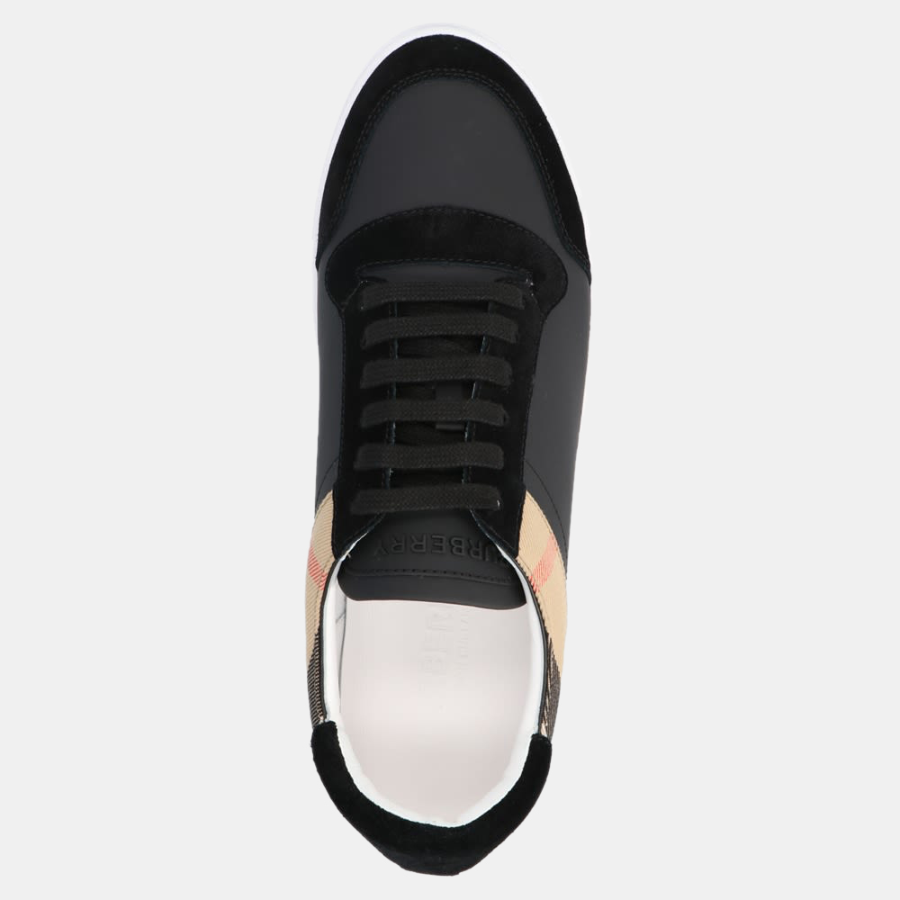 

Burberry Black Leather, Suede and Check Canvas Sneaker Size EU, Beige