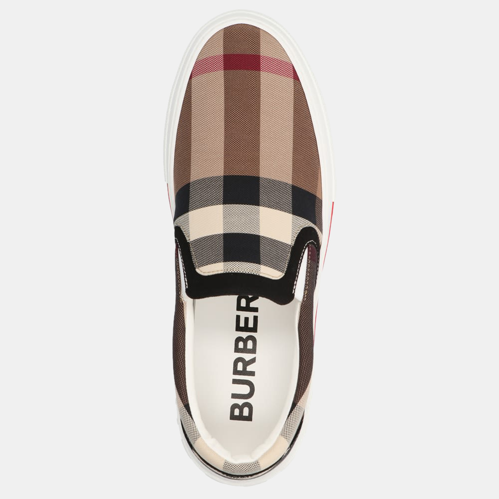 

Burberry Brown/Multicolor Check Canvas Sneaker Size EU