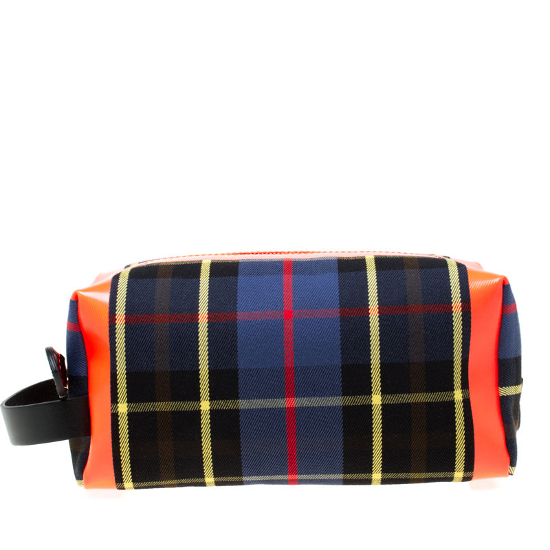 Burberry Multicolor Canvas Washbag Pouch