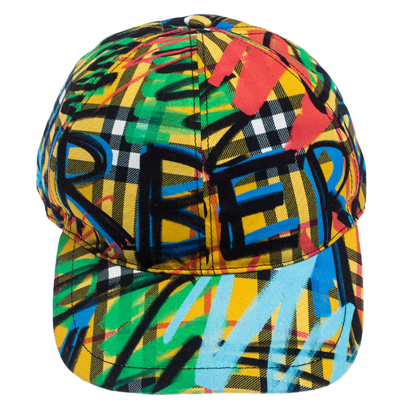 

Burberry Multicolor Canvas Burby Fronts Cap M-L
