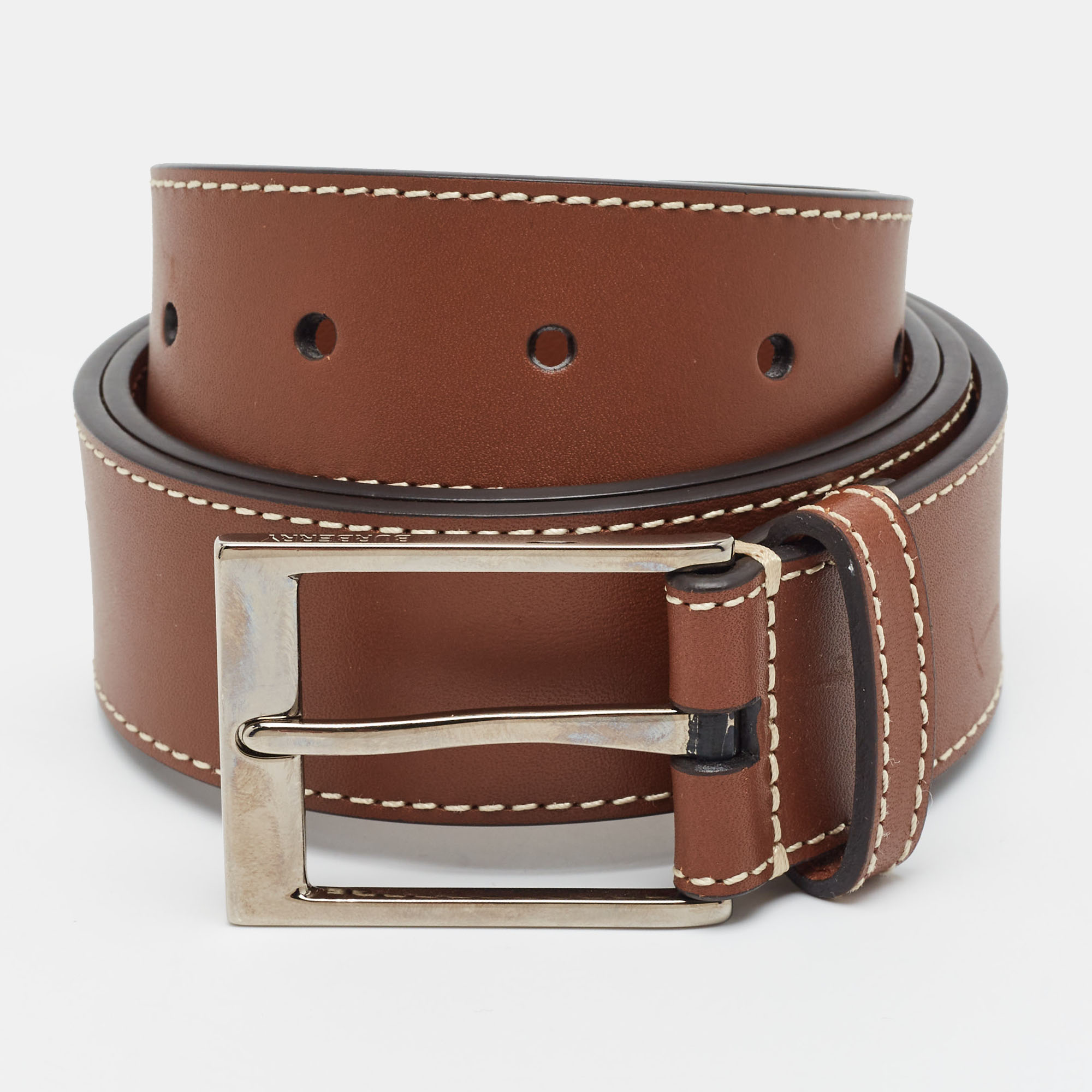 

Burberry 90CM Buckle Belt Brown Leather