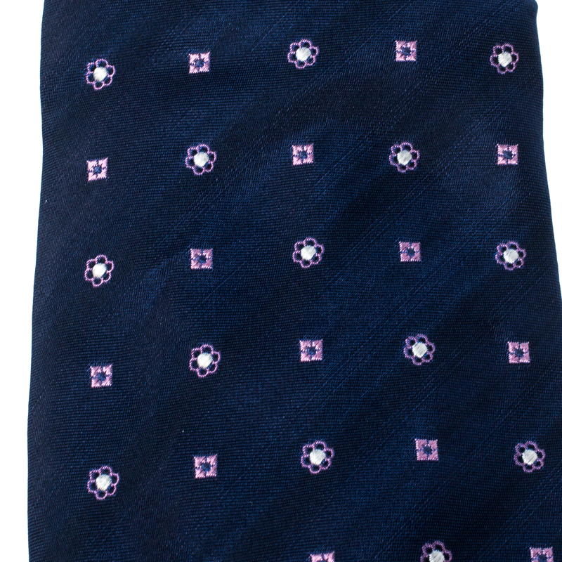 

Burberry London Blue Multi Motif Jacquard Silk Tie