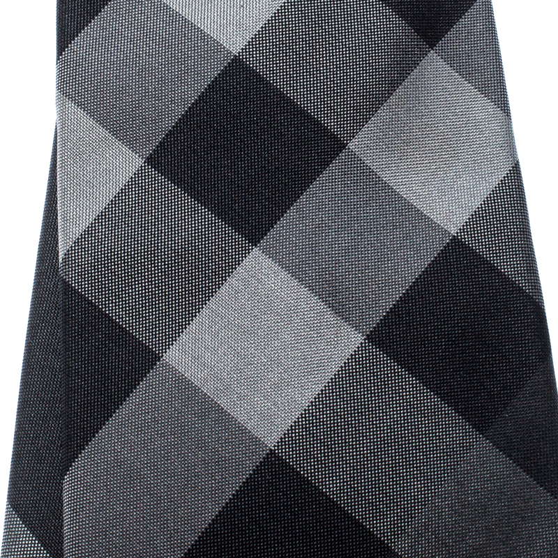 

Burberry London Grey Check Silk Rohan Tie