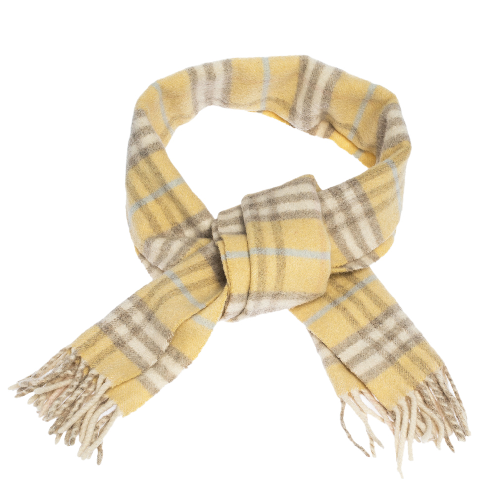 burberry yellow scarf