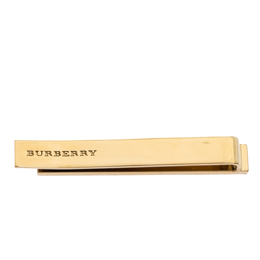 Burberry Men's Light Gold Tie Bar 4075077 5045553980343 - Jewelry