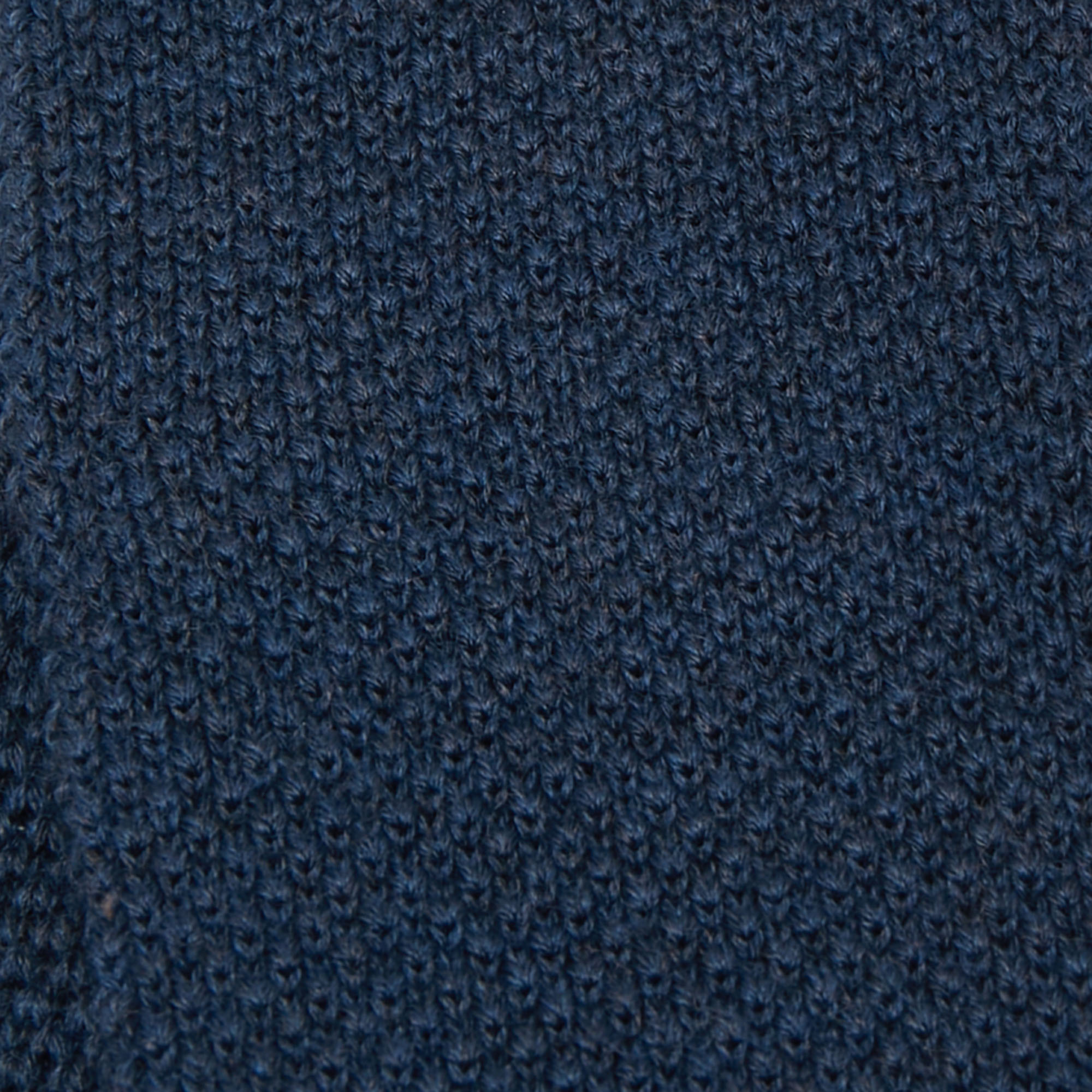 

Burberry Navy Blue Wool Knit Straight Tie