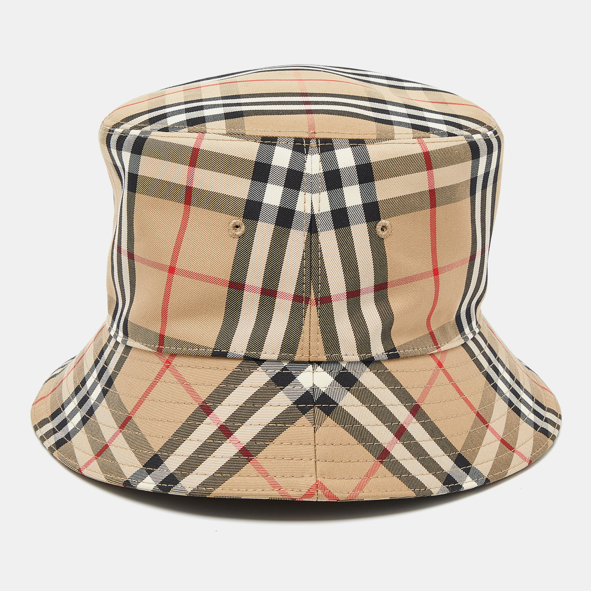 

Burberry Beige Nova Check Cotton Bucket Hat