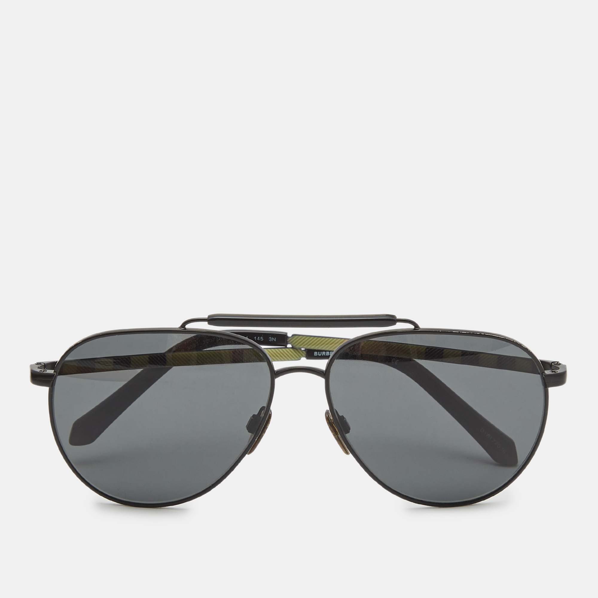 

Burberry Black B 3097 Aviator Sunglasses
