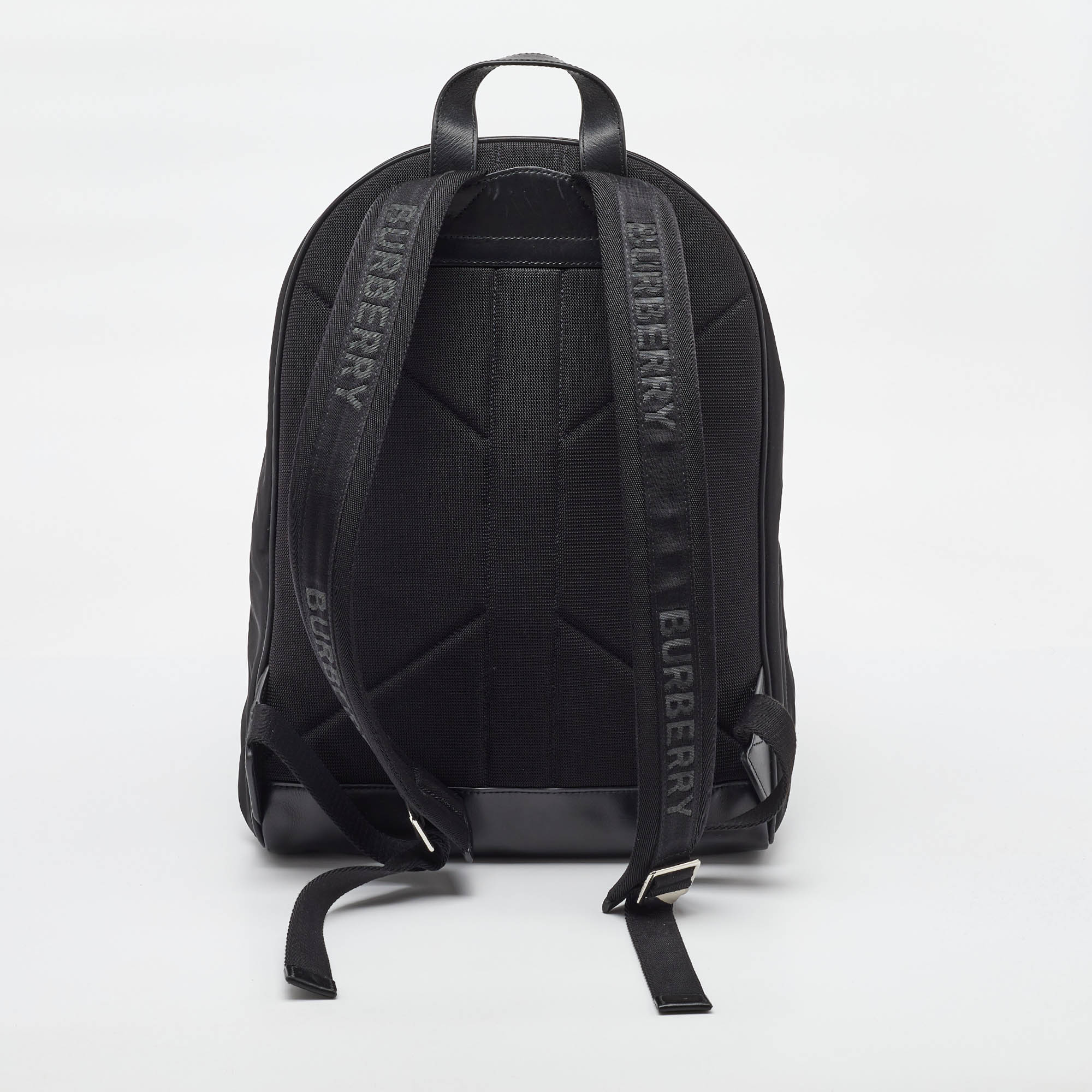 Burberry Black Nylon and Leather Backpack 