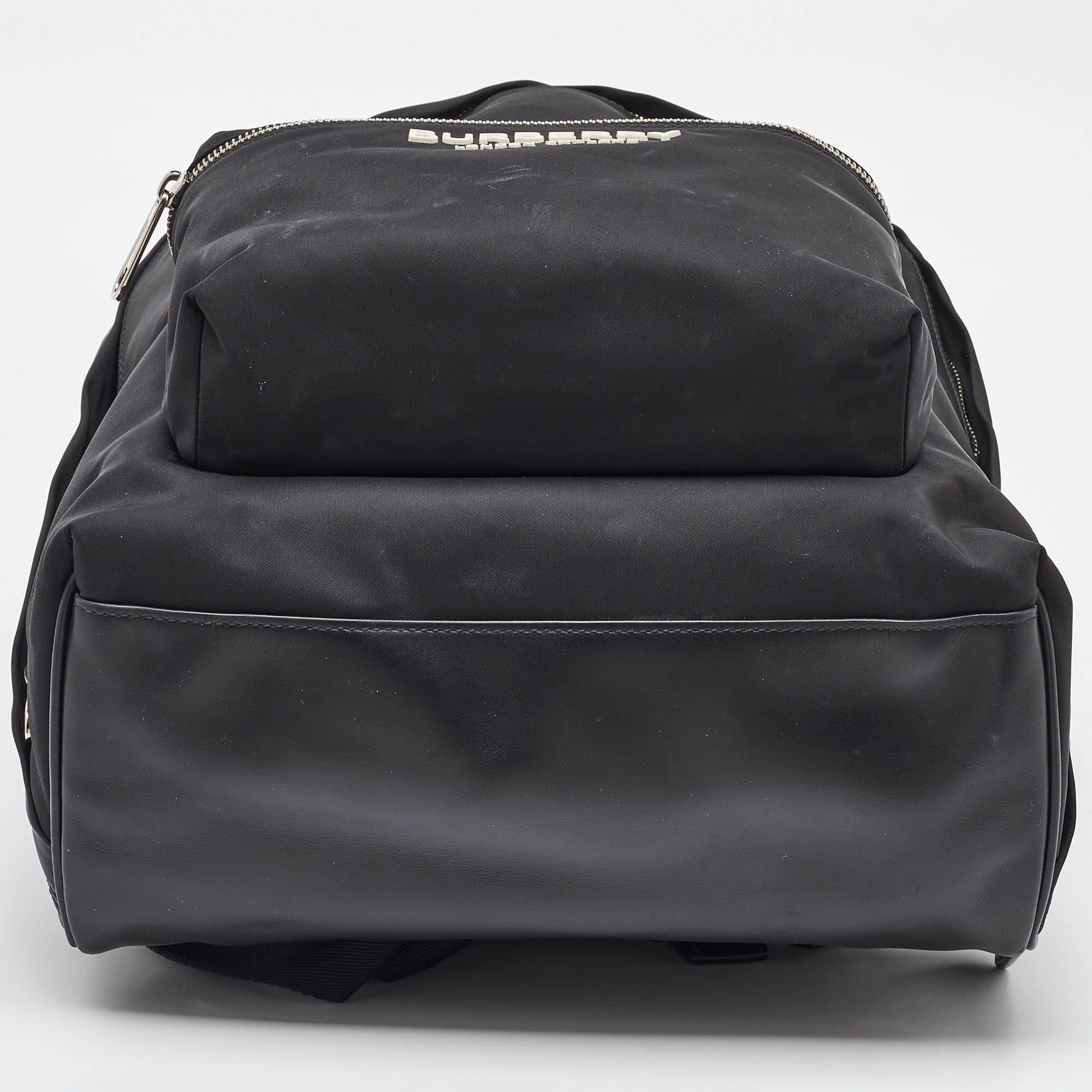 Burberry Black Nylon and Leather Backpack 