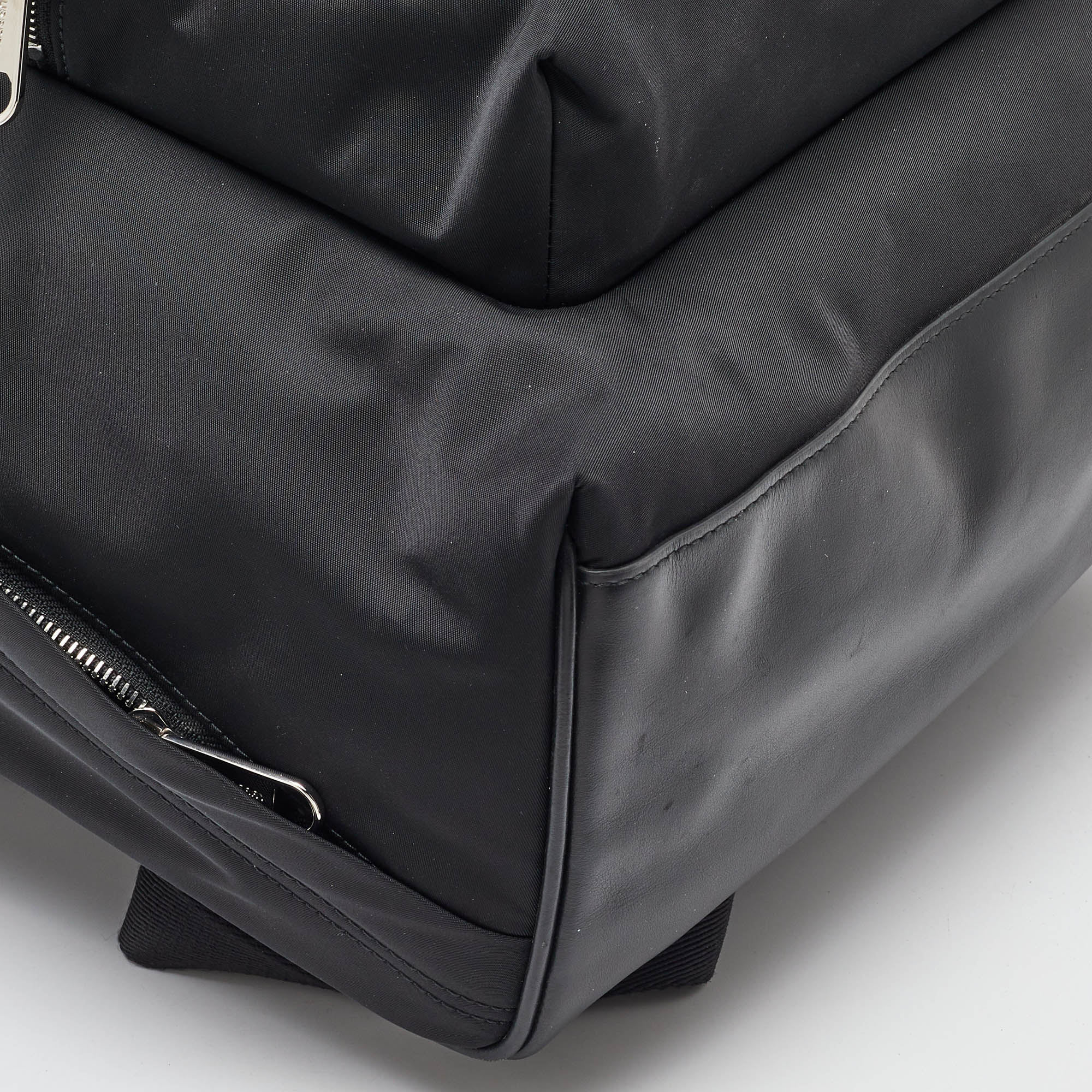 Burberry Black Nylon and Leather Backpack 