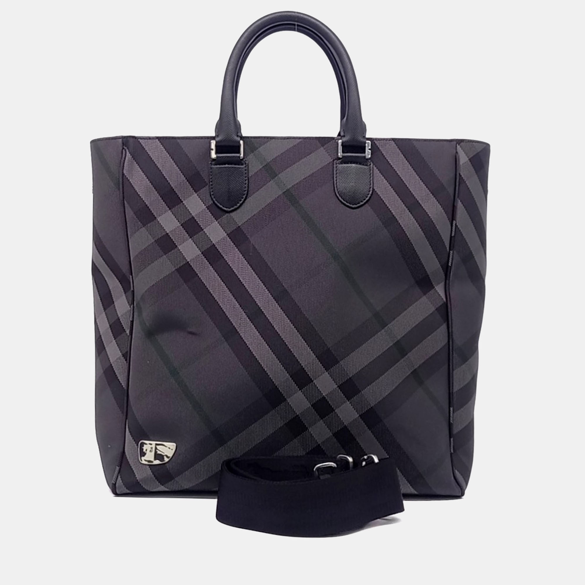 

Burberry Black Jacquard tote and shoulder bag