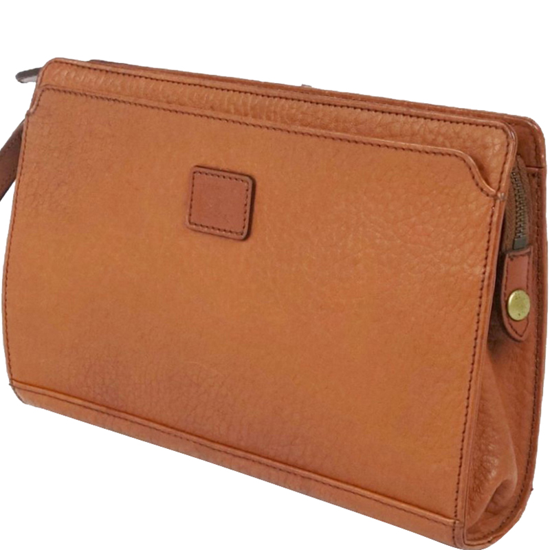 

Burberry Brown Leather Clutch Bag