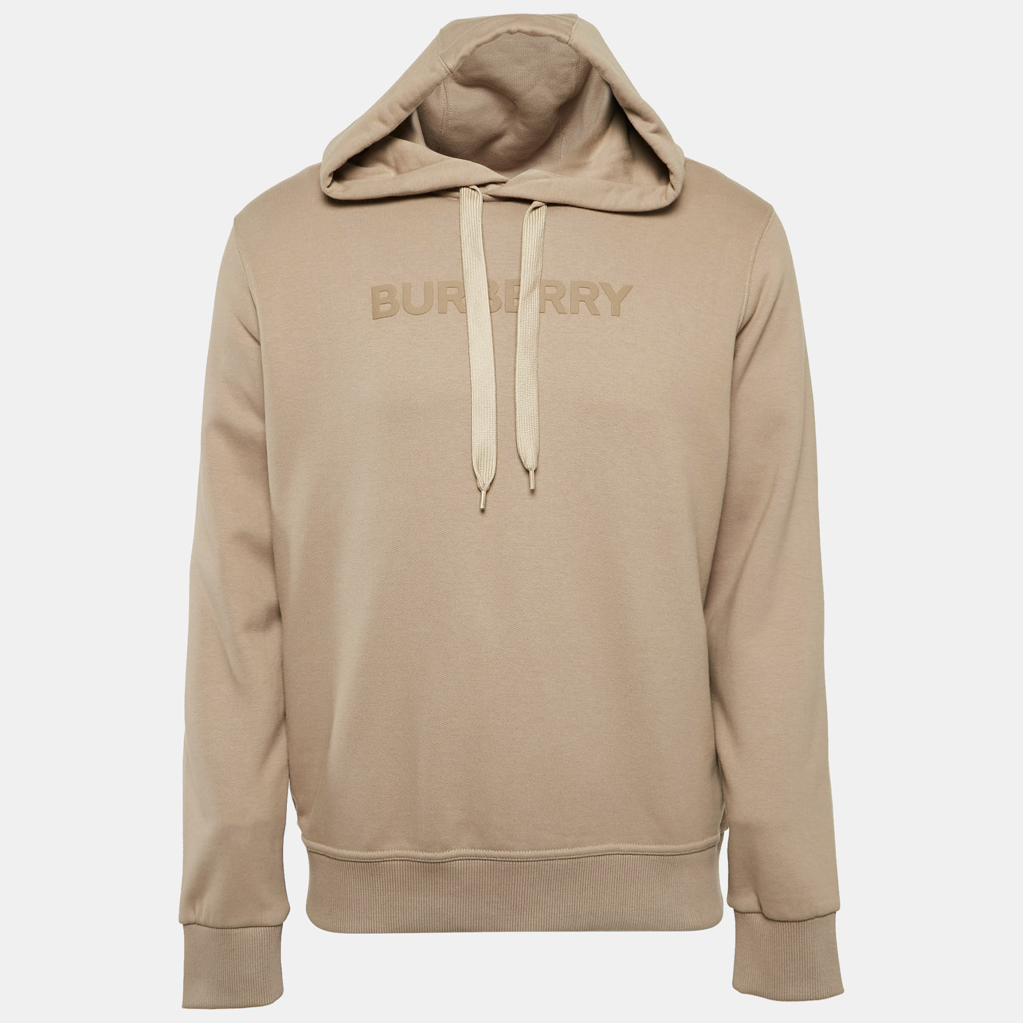 

Burberry Beige Logo Print Cotton Ansdell Hoodie S, Brown