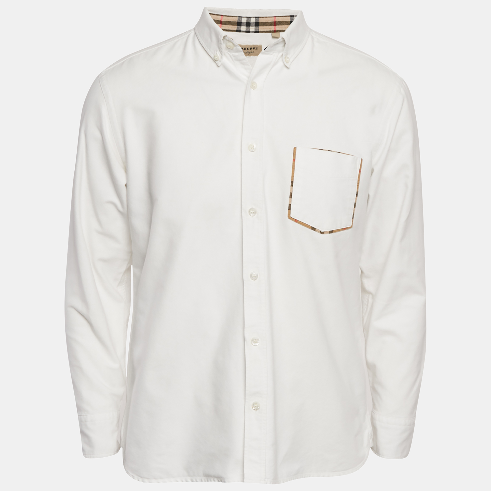 

Burberry White Cotton Button Down Shirt L