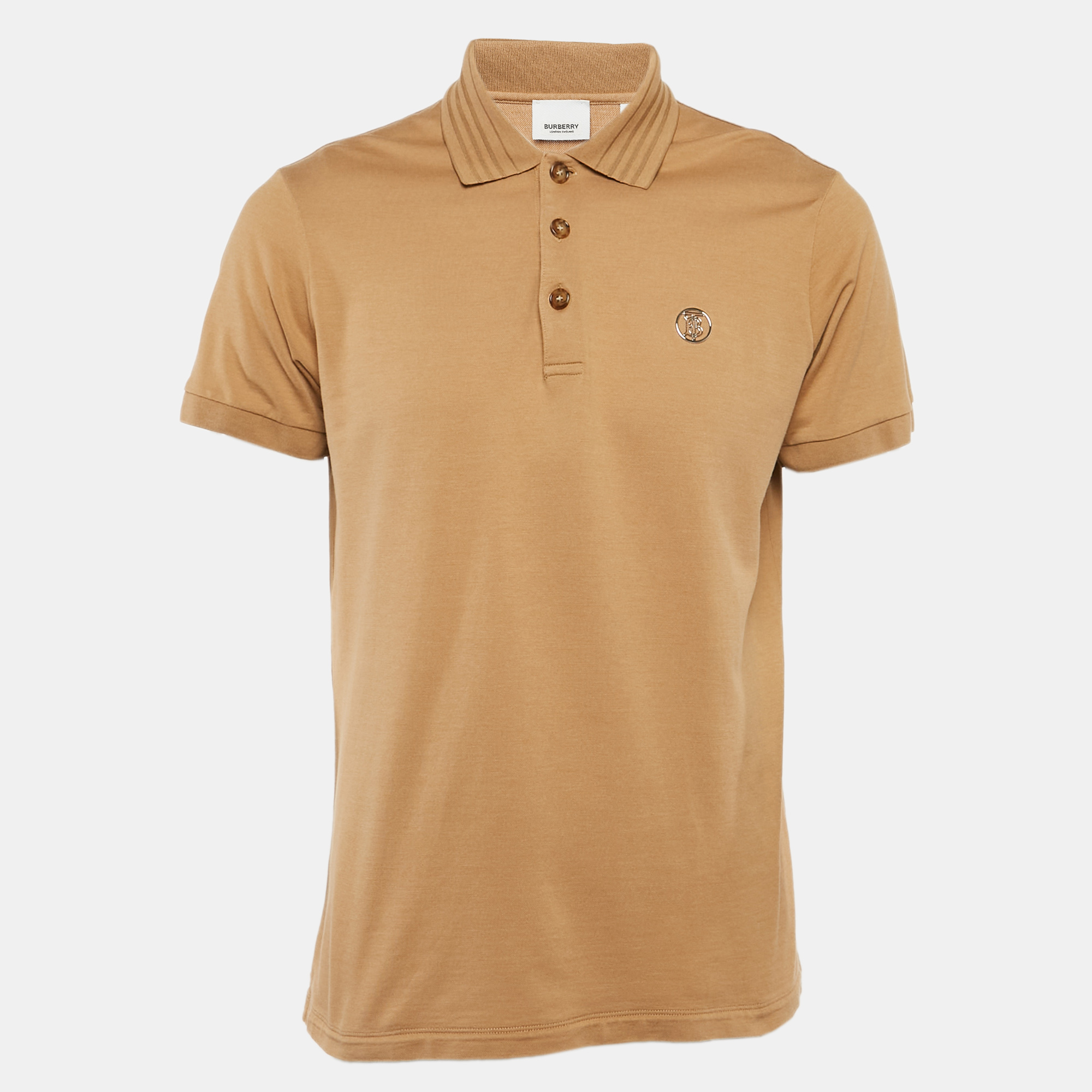 

Burberry Beige Cotton Pique Polo T-Shirt L