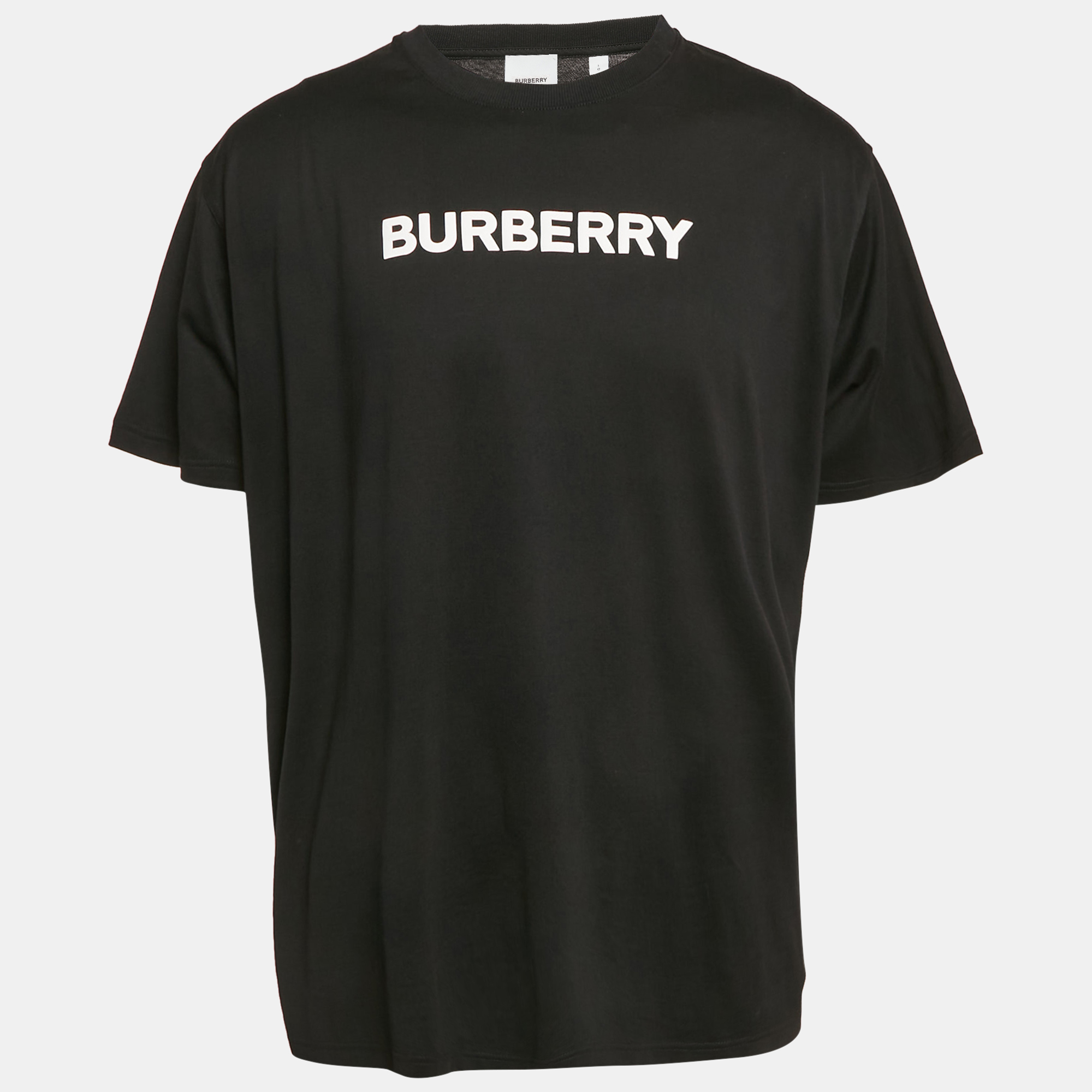 

Burberry Black Logo Print Jersey T-Shirt L