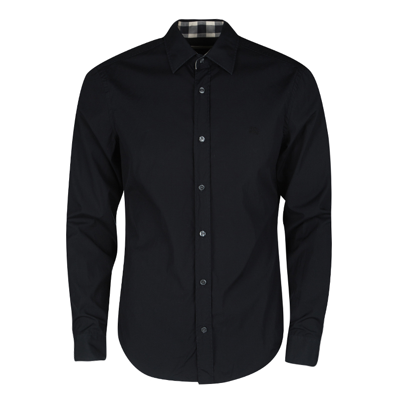 Burberry Brit Black Long Sleeve Button Front Shirt M Burberry | TLC