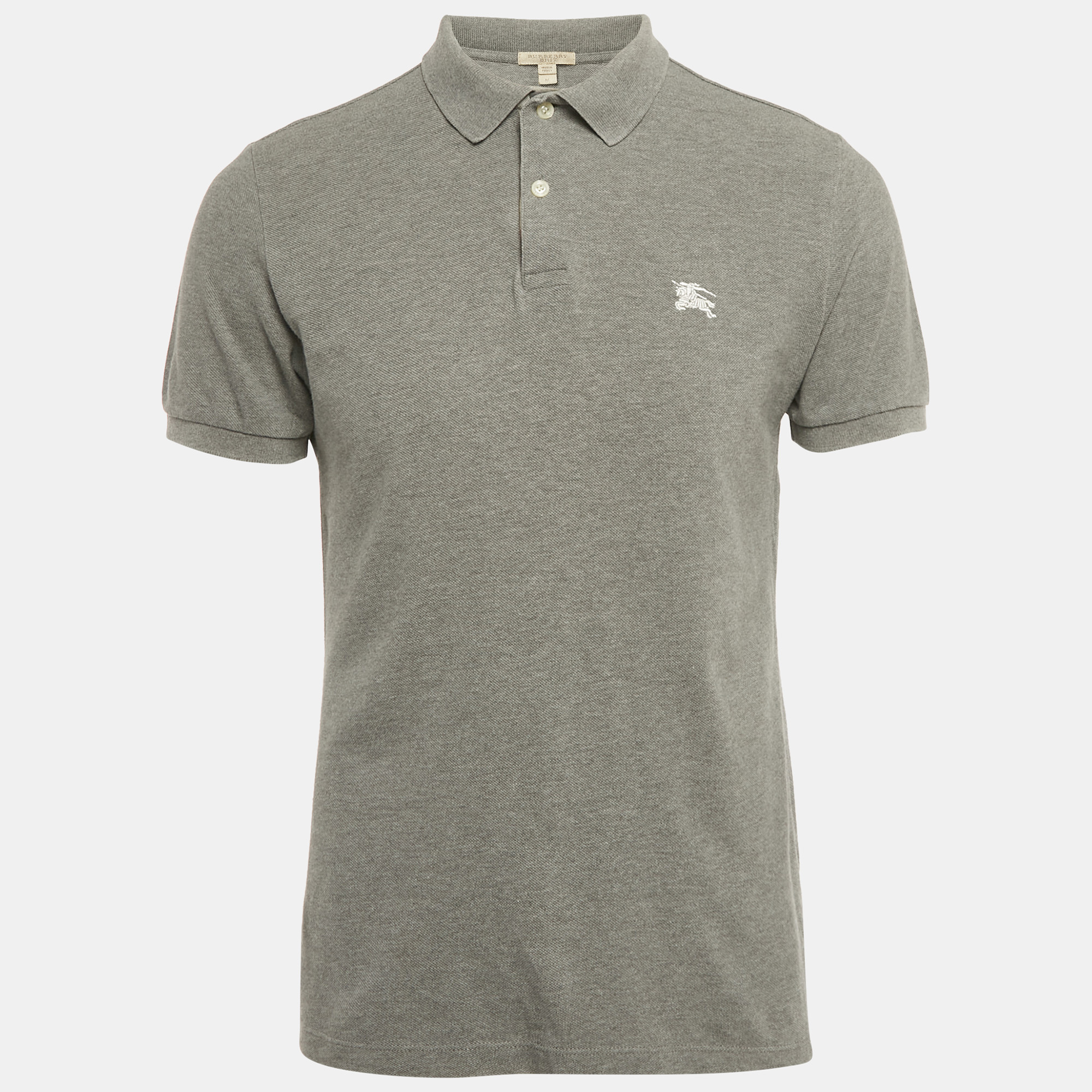 

Burberry Brit Grey Pique Cotton Polo T-Shirt M