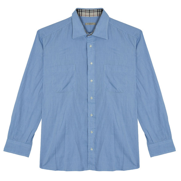 Pre Owned Burberry Light Blue Men's Shirt EU42
