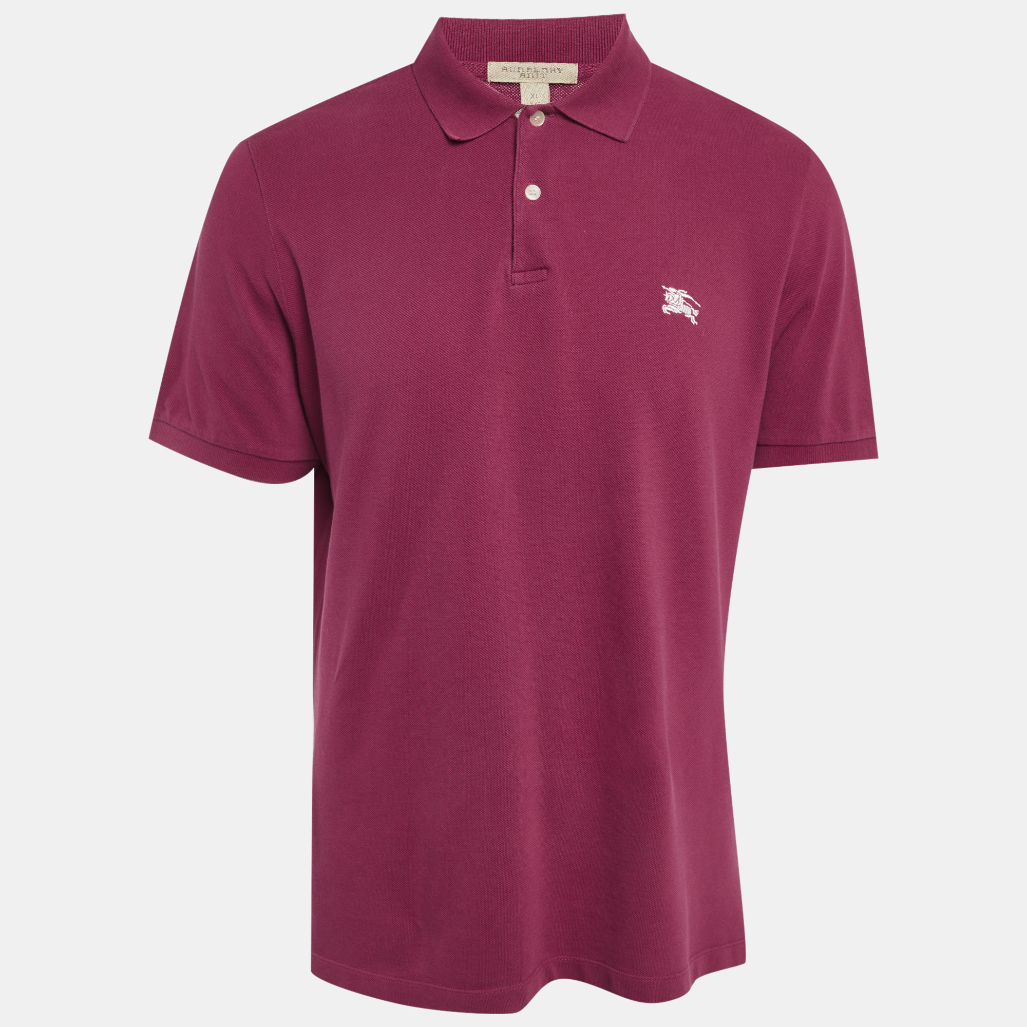 

Burberry Pink Cotton Pique Polo T-Shirt XL