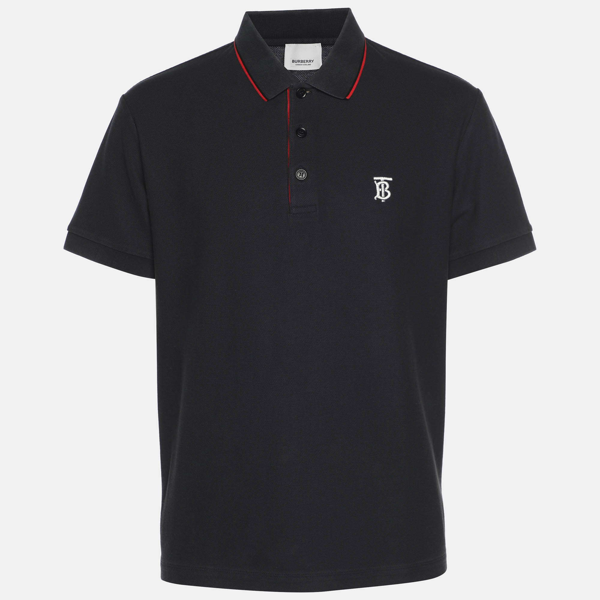 

Burberry Navy Blue Pique Polo T-Shirt L