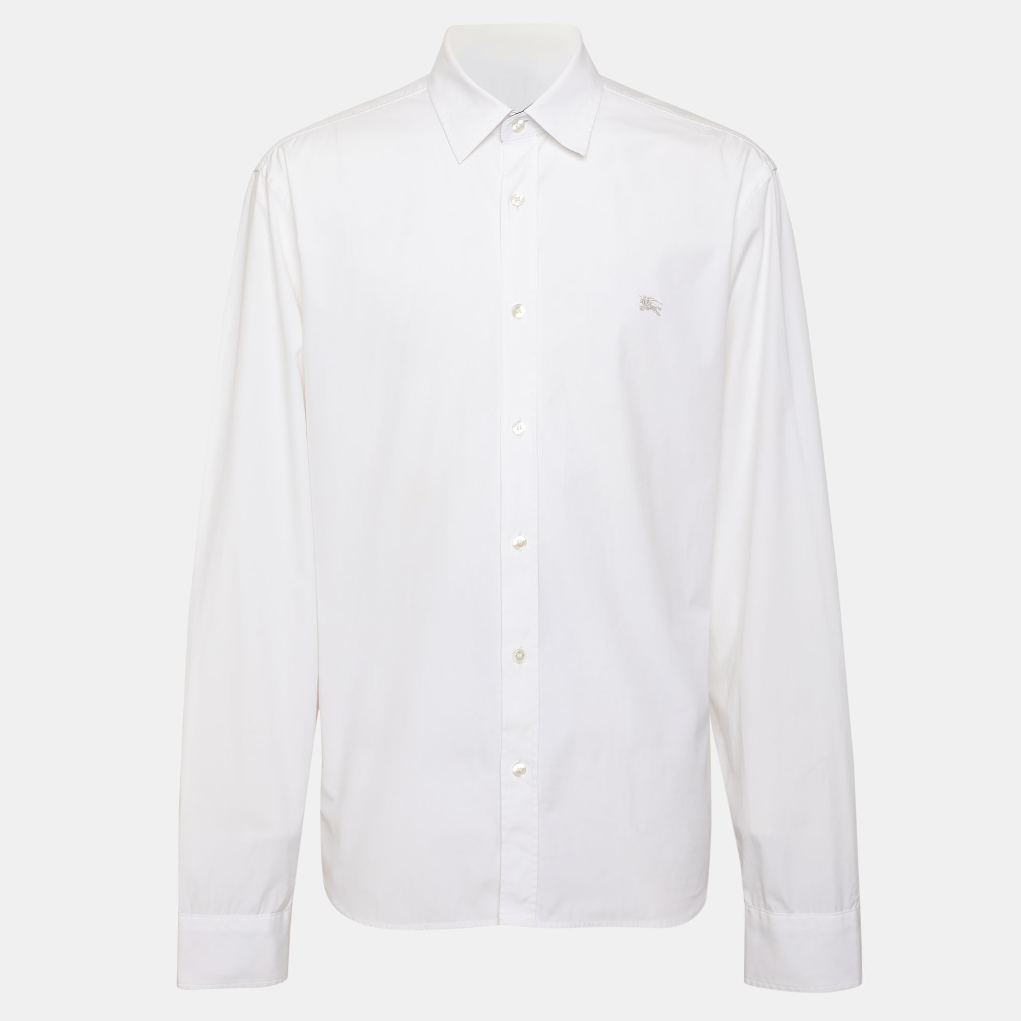 

Burberry Brit White Nova Check Detail Stretch Cotton Shirt