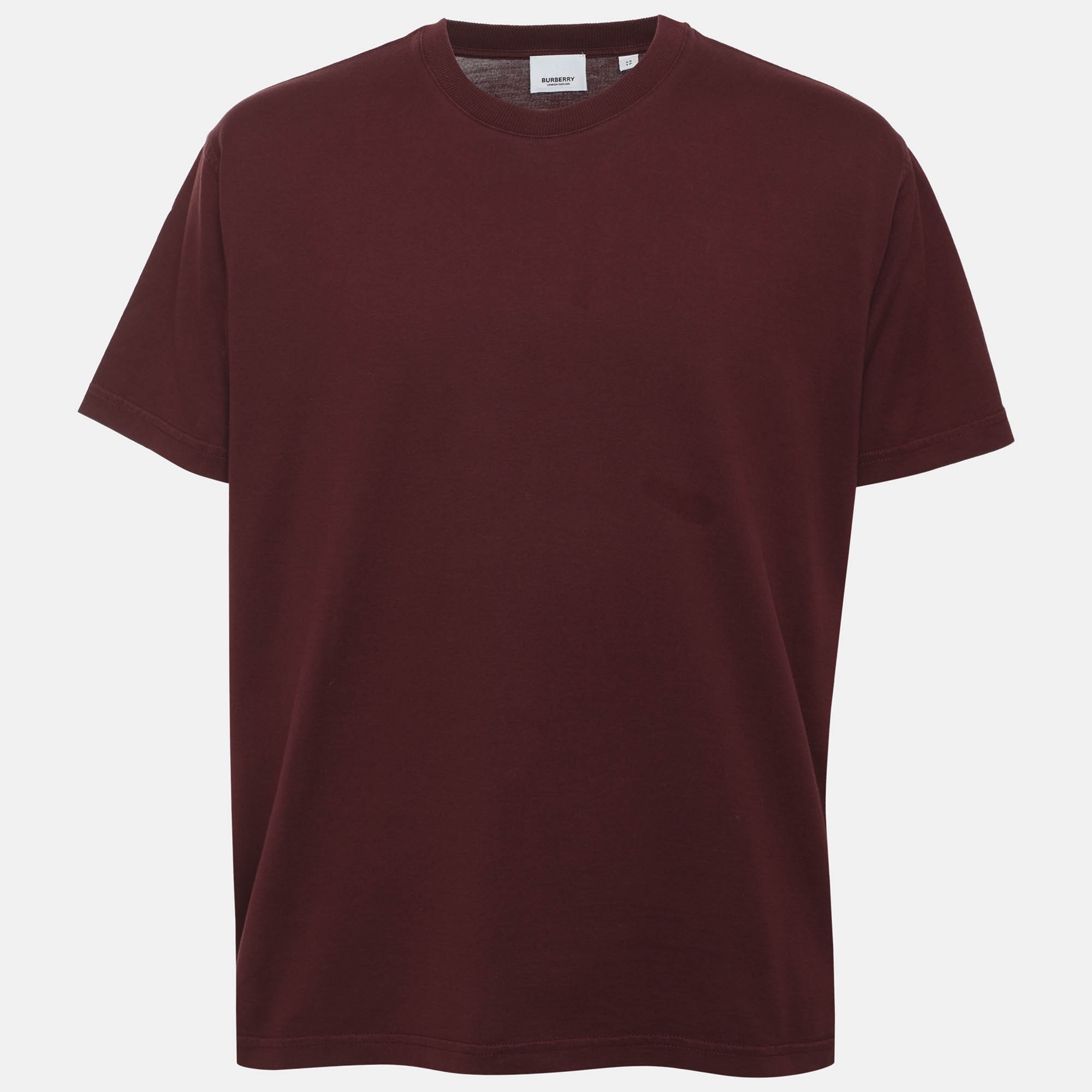 

Burberry Burgundy Jersey T-Shirt