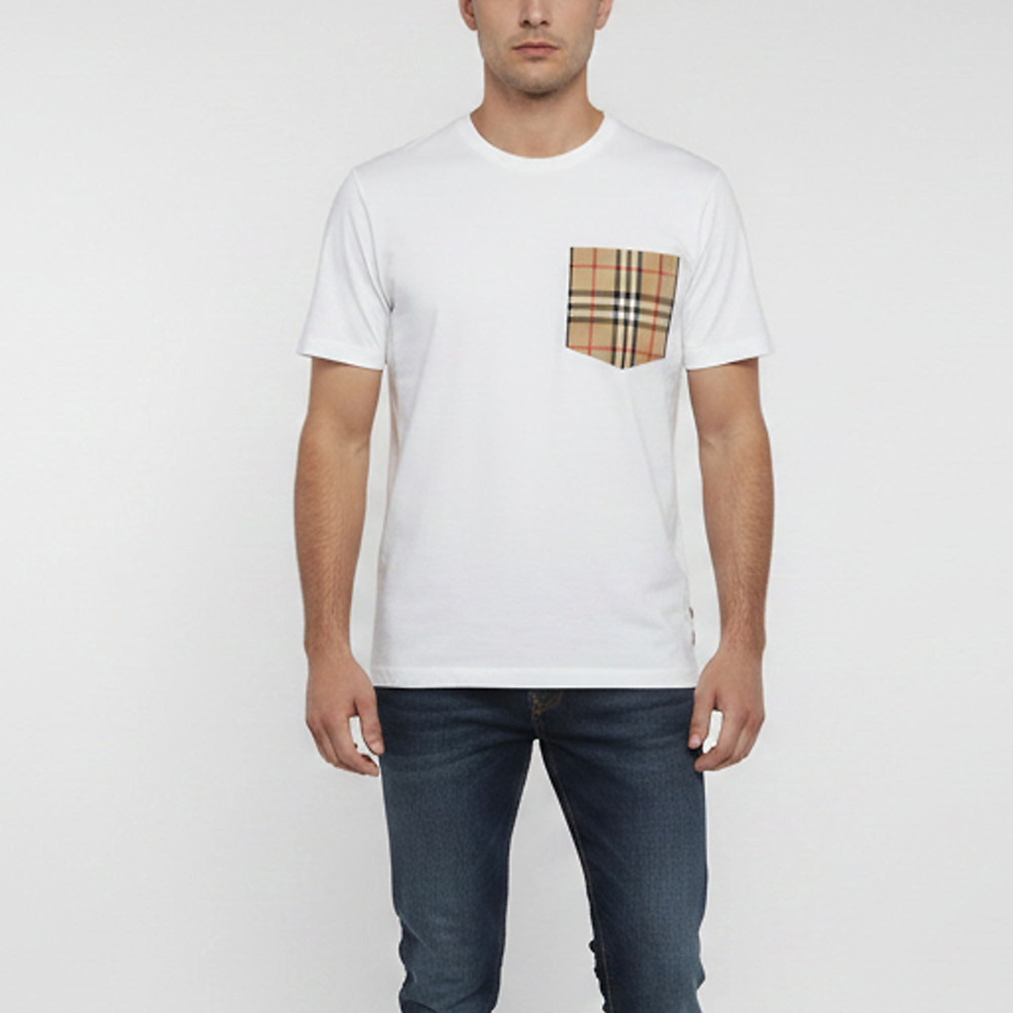 

Burberry White Cotton Short Sleeve T-Shirt M