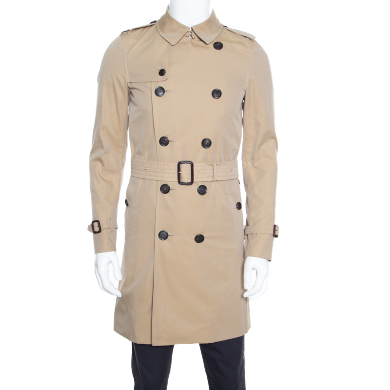 burberry sandringham long trench coat
