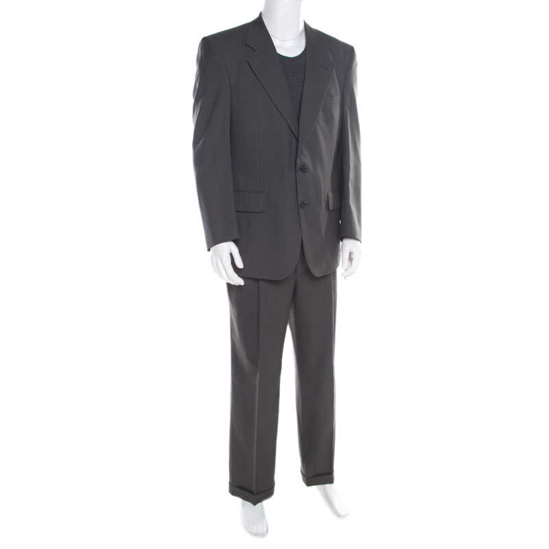 

Burberrys Grey Patterned Wool Suit