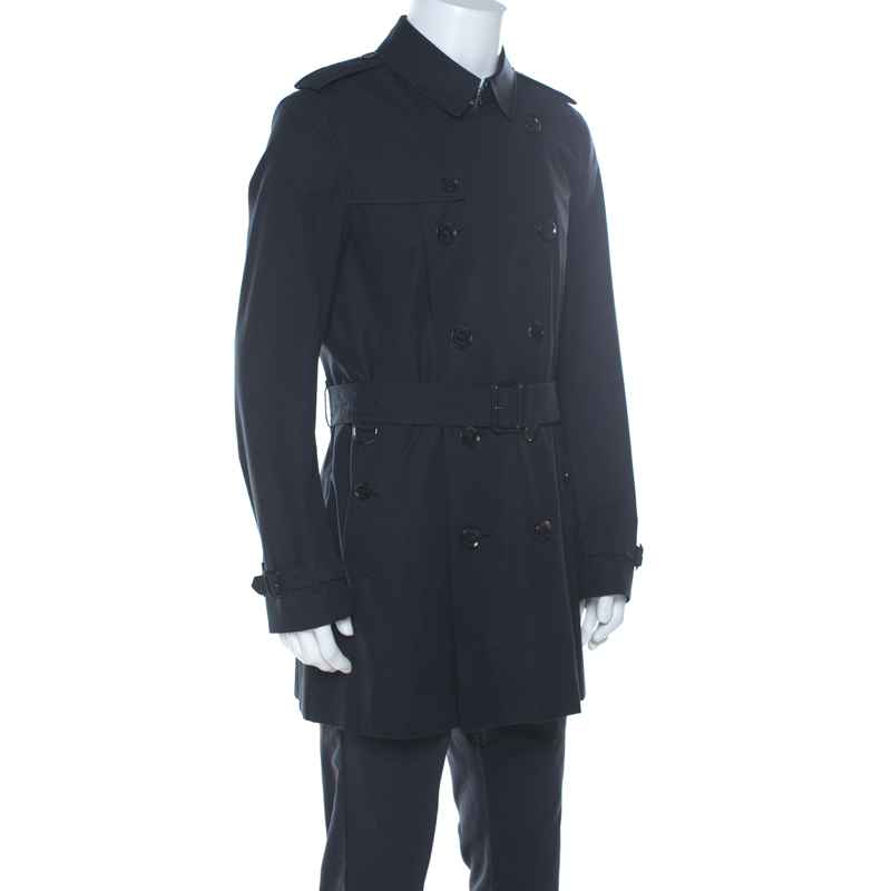 

Burberry Black Cotton Gabardine Trench Coat