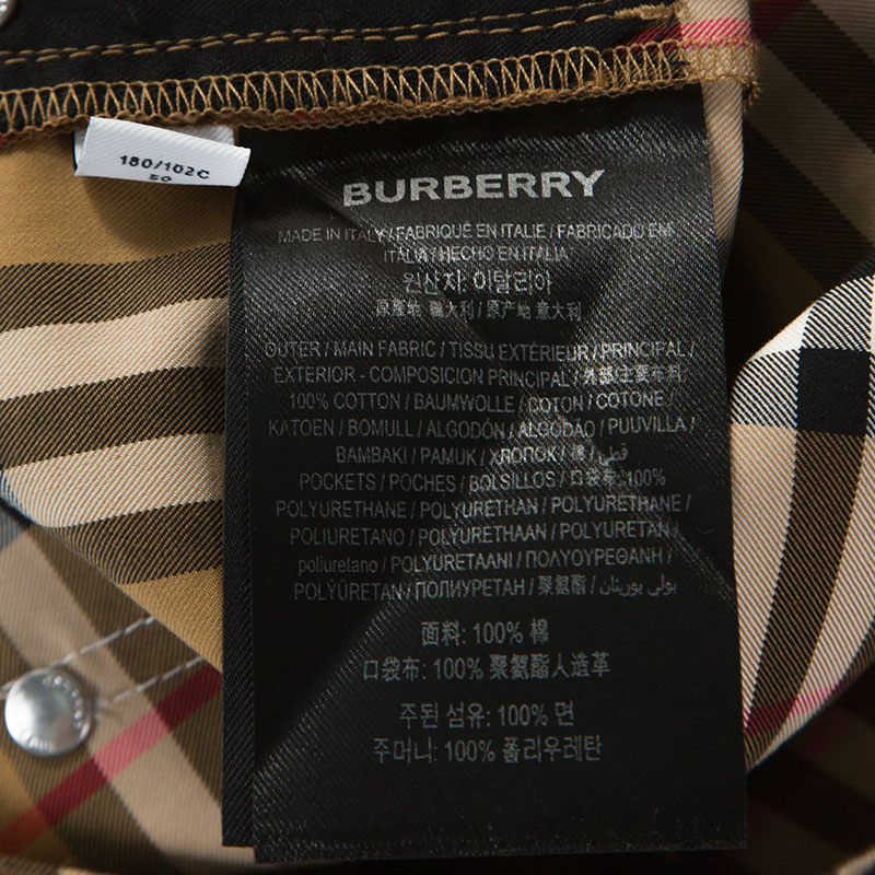Burberry x Vivienne Westwood Beige Nova Check Zip Detail Trousers 3XL