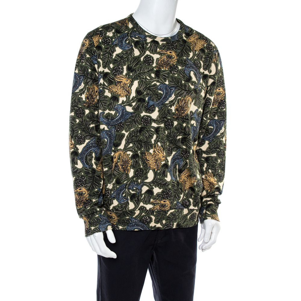 

Burberry Multicolor Cotton Printed Sweatshirt